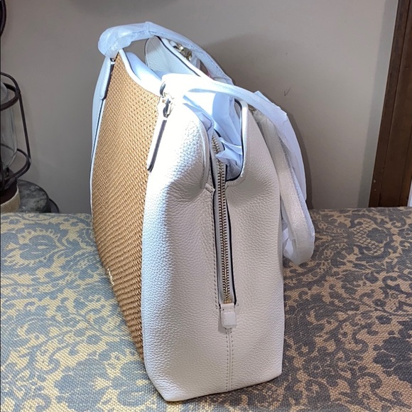 Kate Spade 3 compartment Jackson straw medium shoulder bag warm gingerbr… - Picture 9 of 15